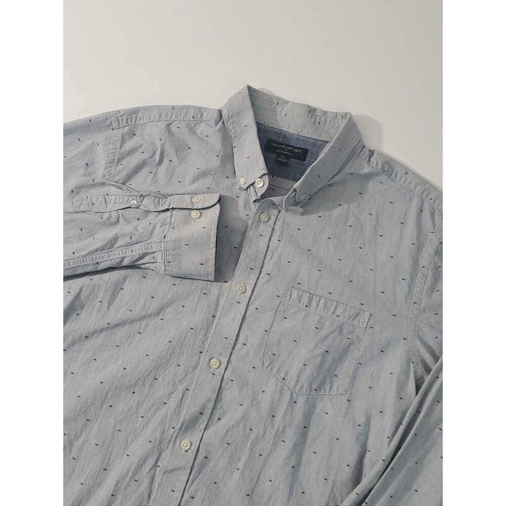 Banana Republic Men's Long Sleeve Button Up Dress Shirt, XL